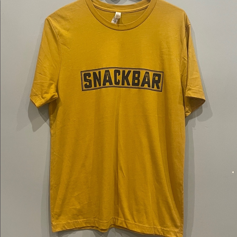 Snackbar Graphic Tee - Mustard Yellow Men’s Shirt